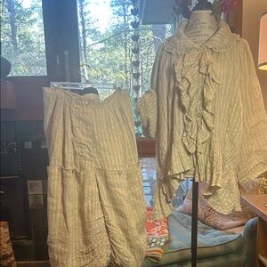 Magnolia Pearl Striped Bloomers and Jacket ensemble CA #10